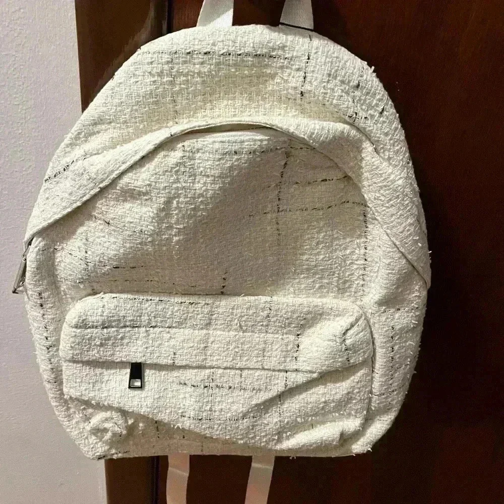 NWT Generation Love Backpack Cream Windowpane Mini Backpack